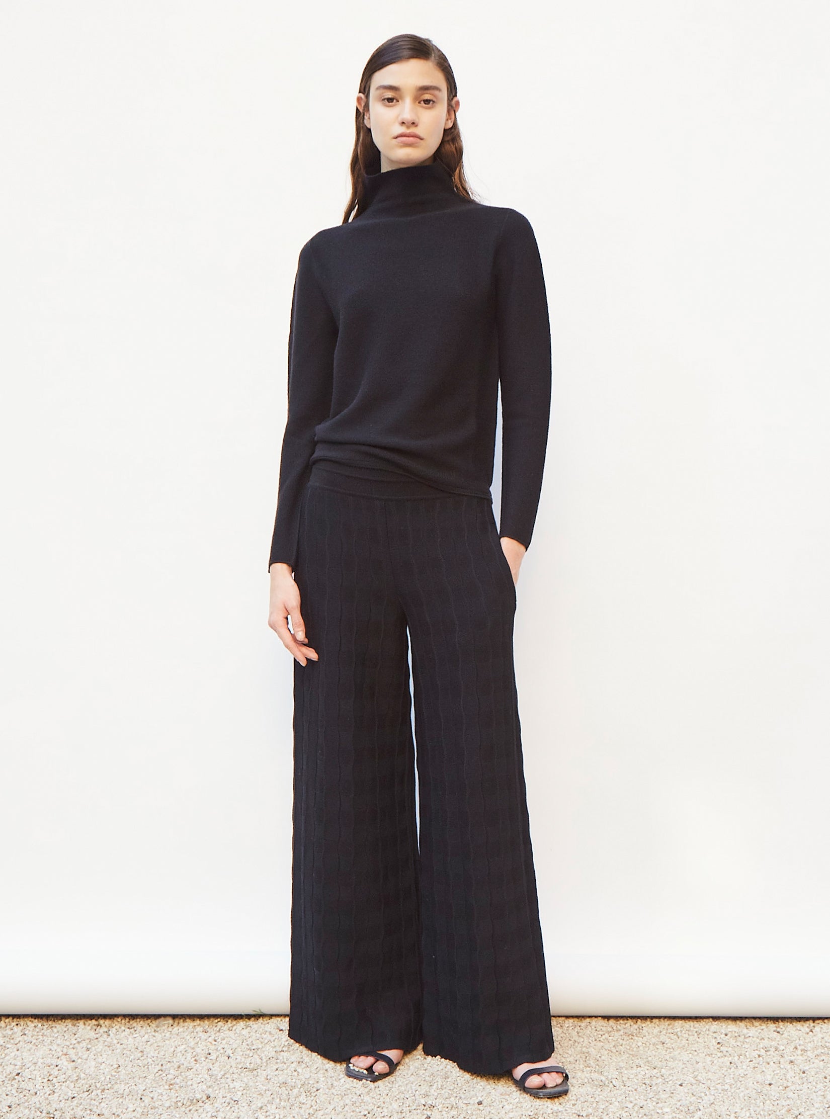 Top fin à col montant - Vêtement de luxe femme