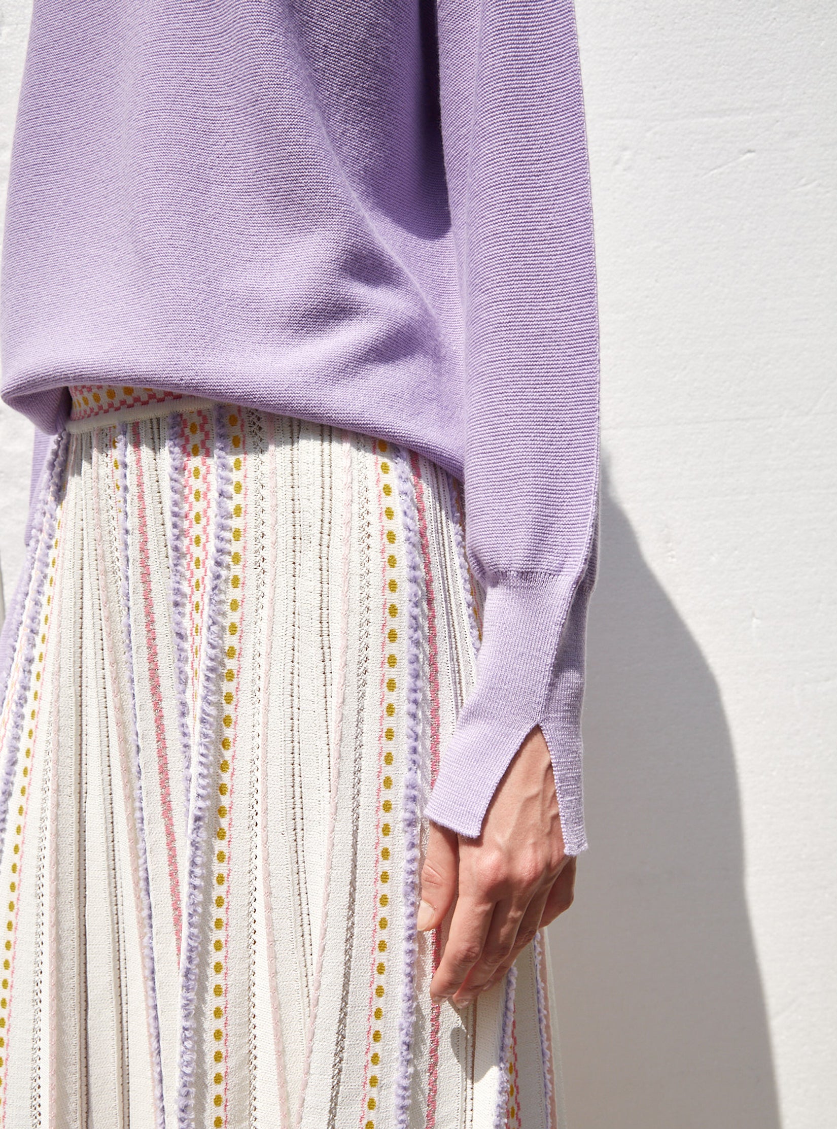 Top fin oversize à col montant - Tops, blouses de luxe