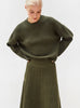 Sweater court en maille ondulée - Vêtement en maille de luxe Molli