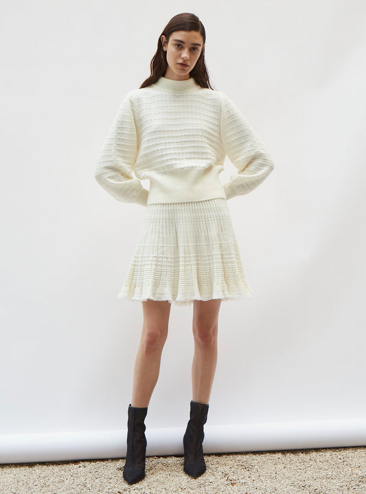 sailor shirt with blouson sleeves