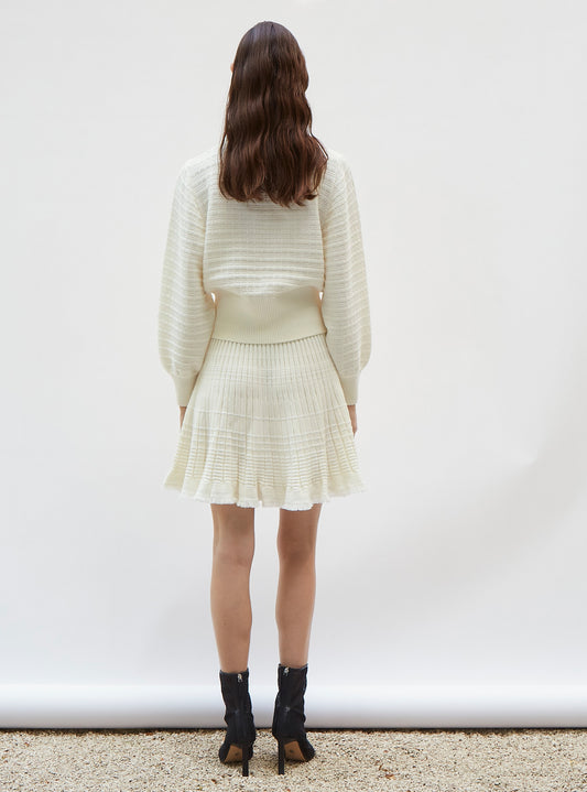 sailor shirt with blouson sleeves