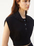 Tops, blouses de luxe femme - Top romantique à col rond