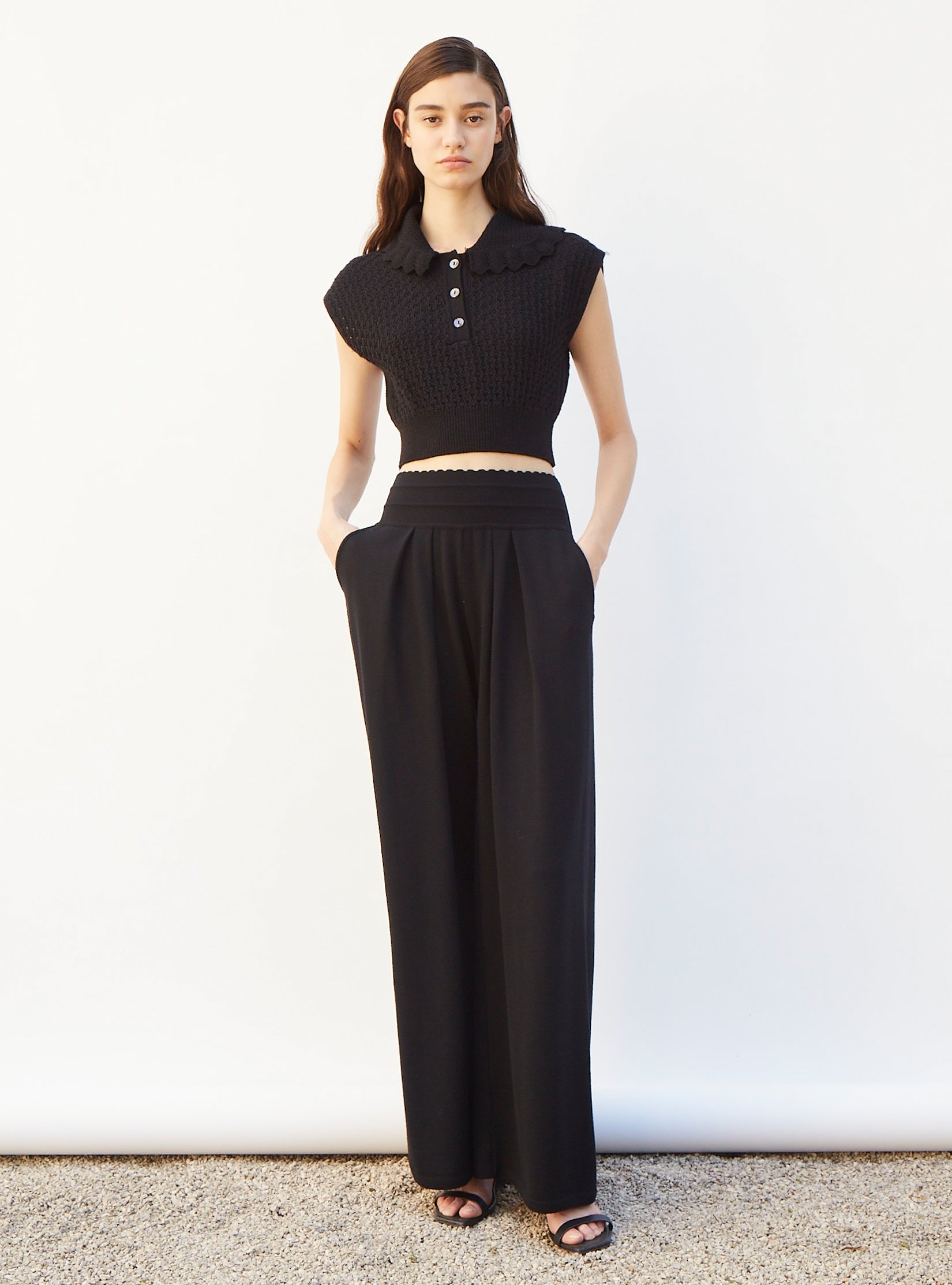 Top romantique à col rond - Tops, blouses de luxe