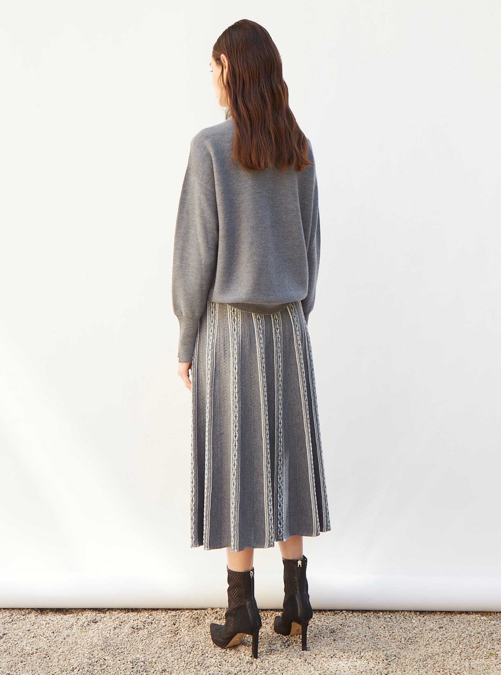 Jupe clearance flanelle grise
