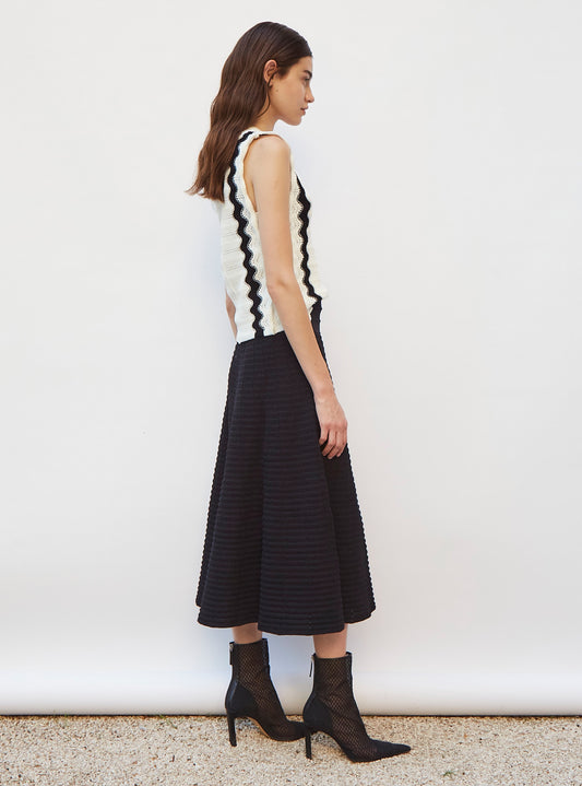 top wavy pointelle