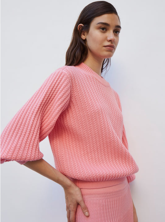 Sweater fin en maille torsade - Vêtement en maille de luxe Molli