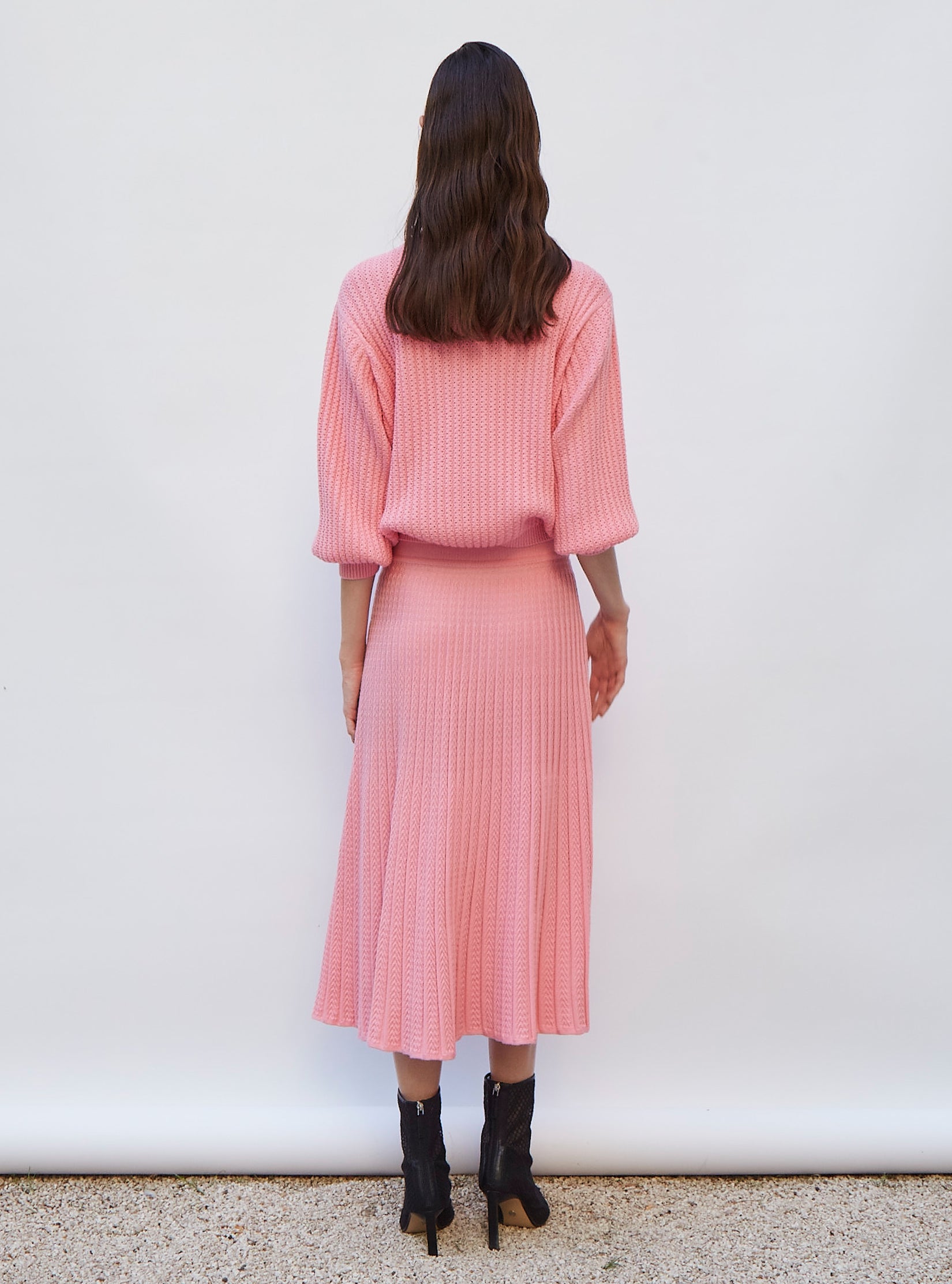 Sweater fin en maille torsade - Vêtement de luxe femme