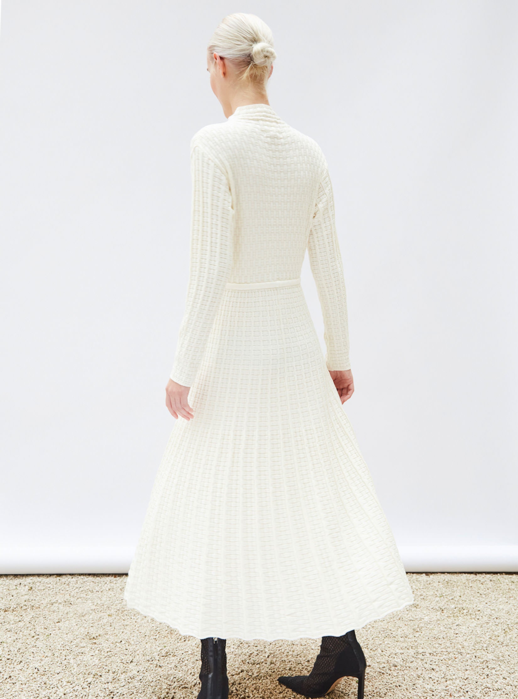 Robe en maille tressée - Vêtement de luxe femme