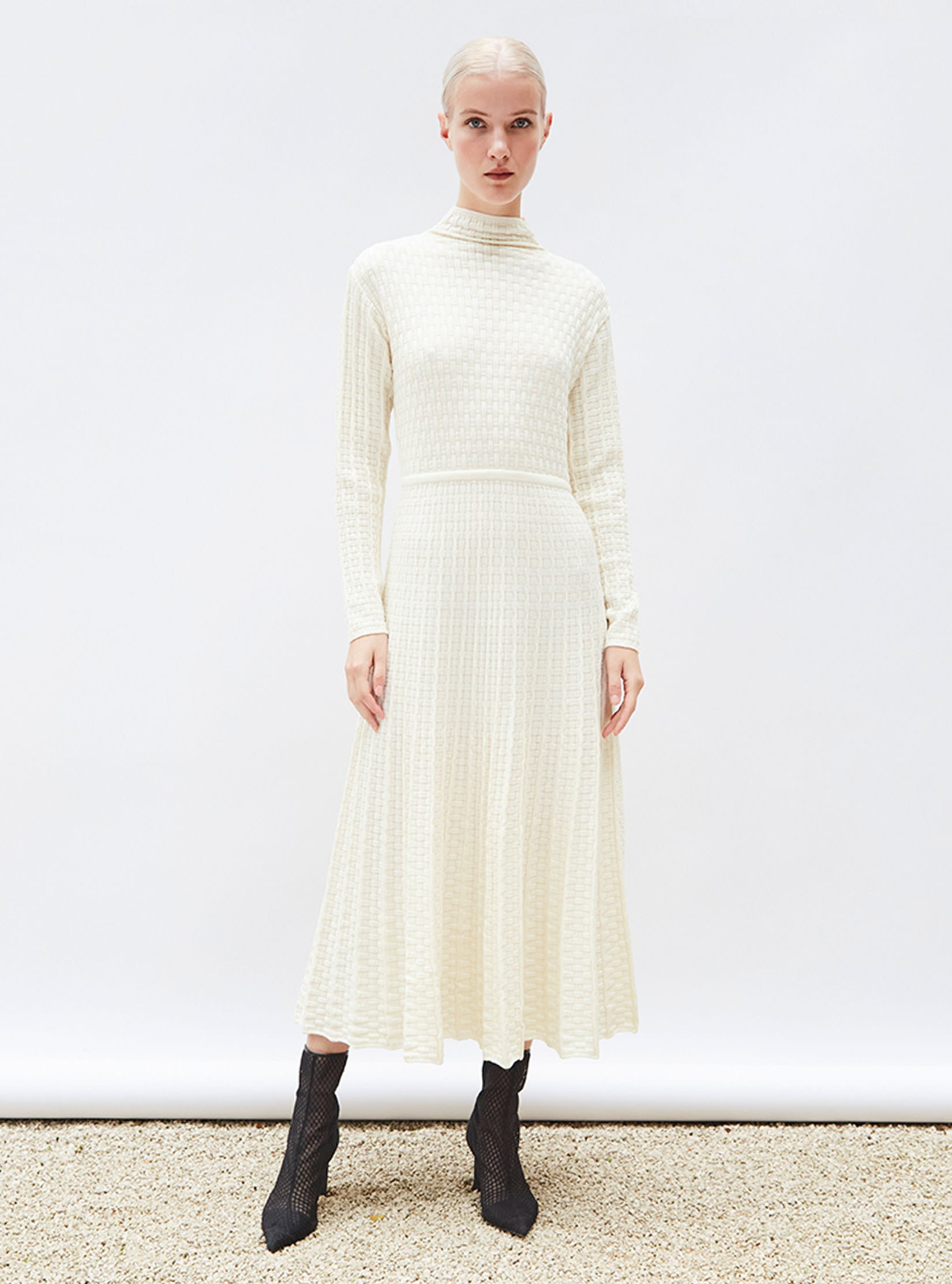Robes de luxe femme - Robe en maille tressée
