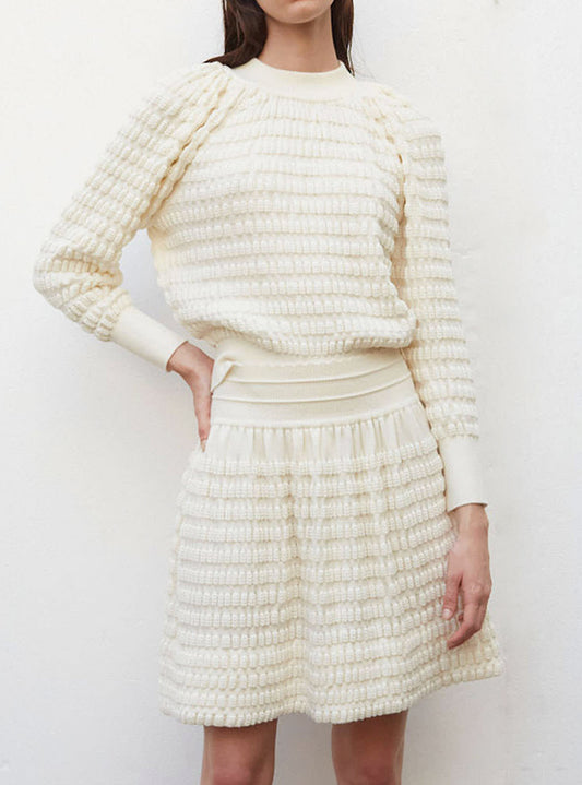 Jupe maille gaufrée Molli