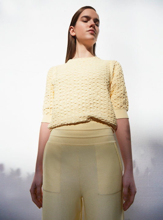 MOLLI WIDE PANTS IN A COUTURE KNIT