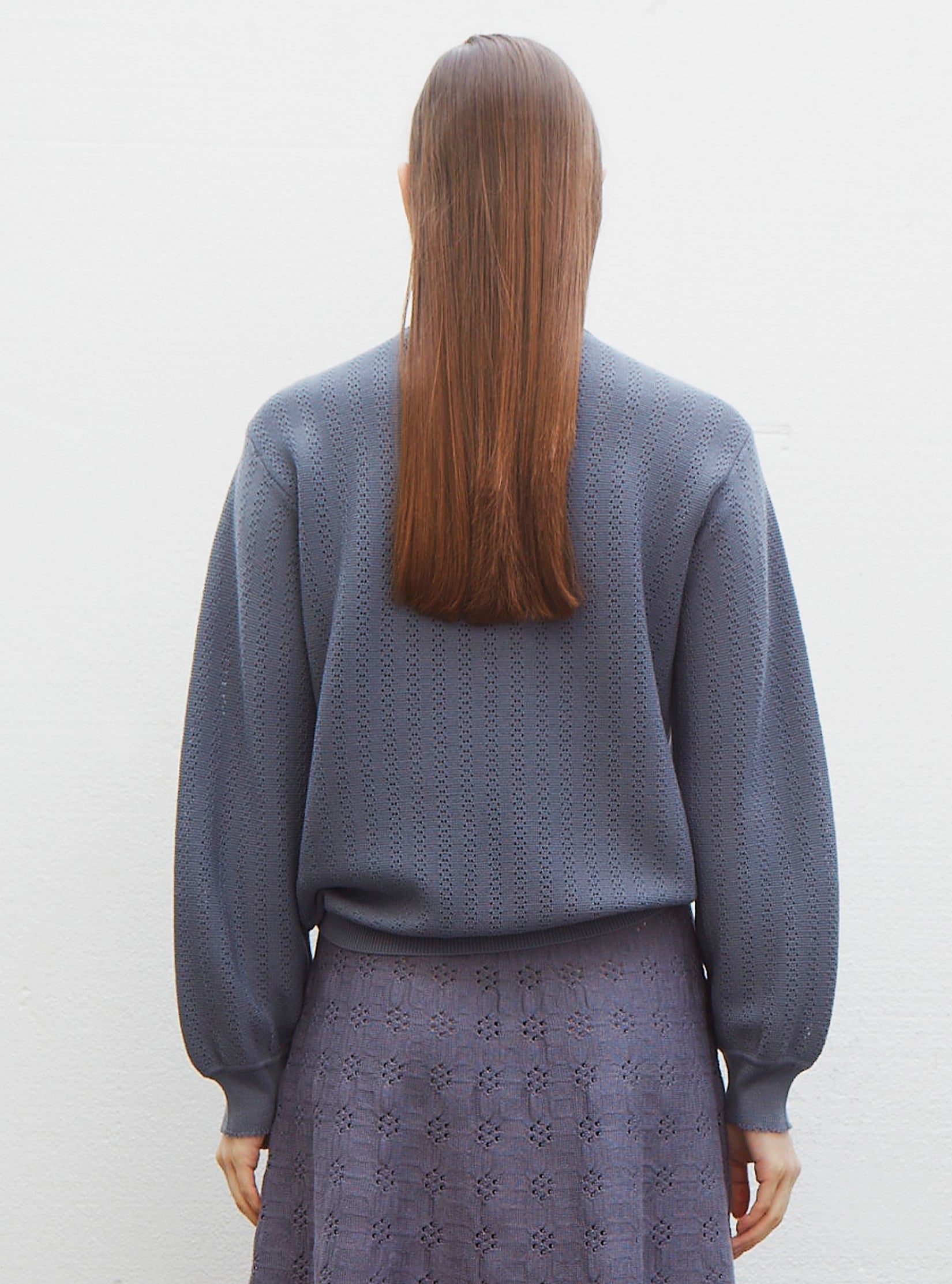 Blouse en maille pointelle - Vêtement de luxe femme