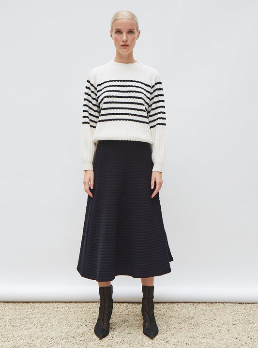 molli cable knit sailor sweater