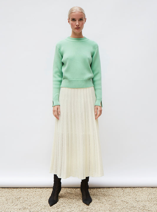 molli braided-trimmed knit sweater